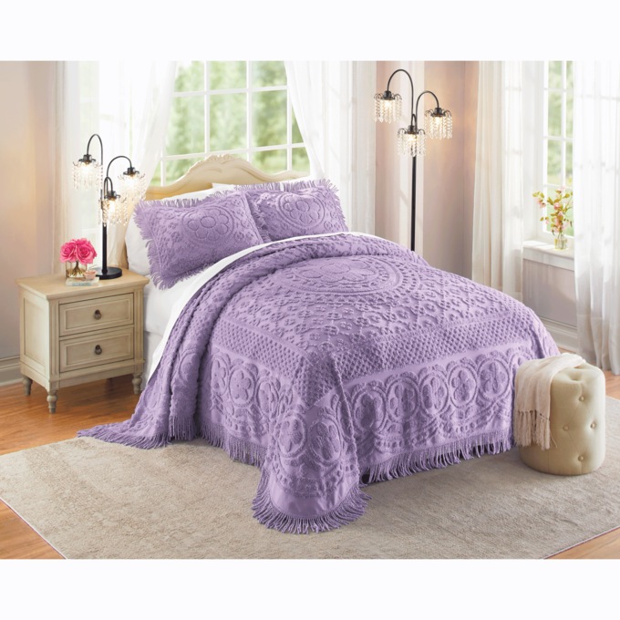 Emily Chenille Bedspread, , large