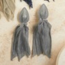 Faux-Pearl & Fabric Earring, , large