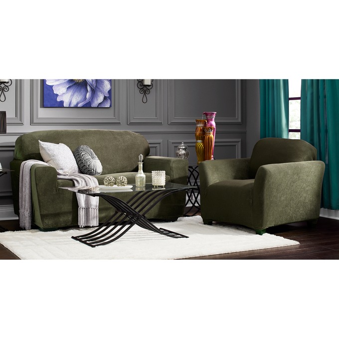 Stretch Pique Slipcover, , large