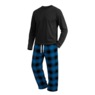 Value 2-Piece Men's PJ Set with Crew Top and Plaid Bottoms, , large