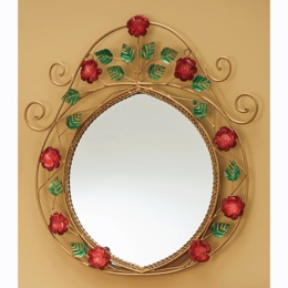 Roses Scroll Mirror, , large