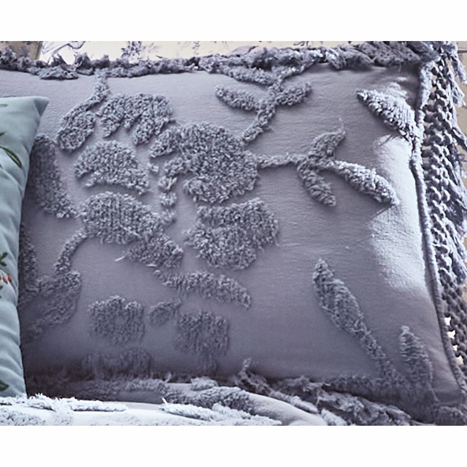 Alice Floral Chenille Sham, , large