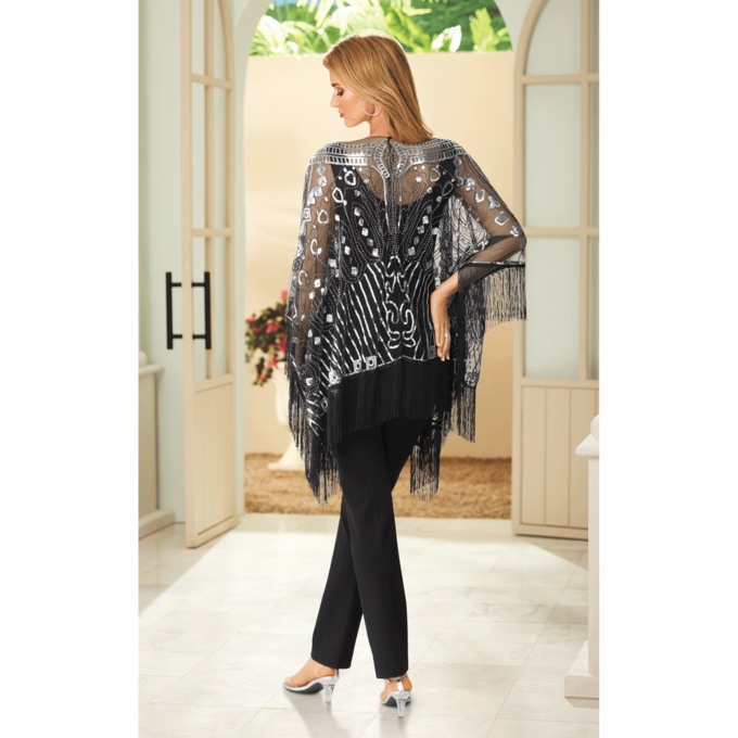 Embellished Shawl, , large