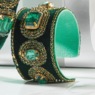 Green Crystal Cuff, , large