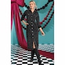 Verline Button-Down Stretch-Denim Dress with Rhinestone Accents, , large