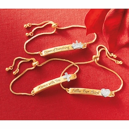 Faith Oval Adjustable Bracelet, , large