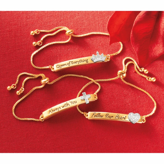 Faith Oval Adjustable Bracelet, , large