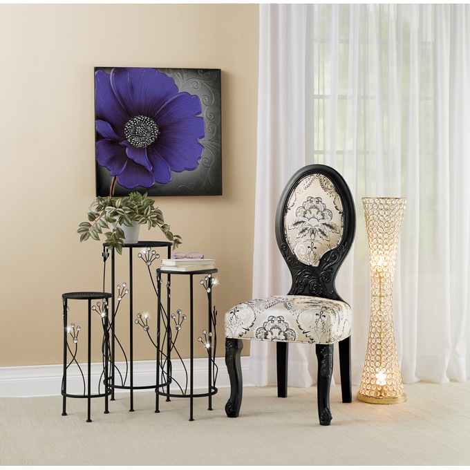 Set of 3 Round Plant Stands, , large