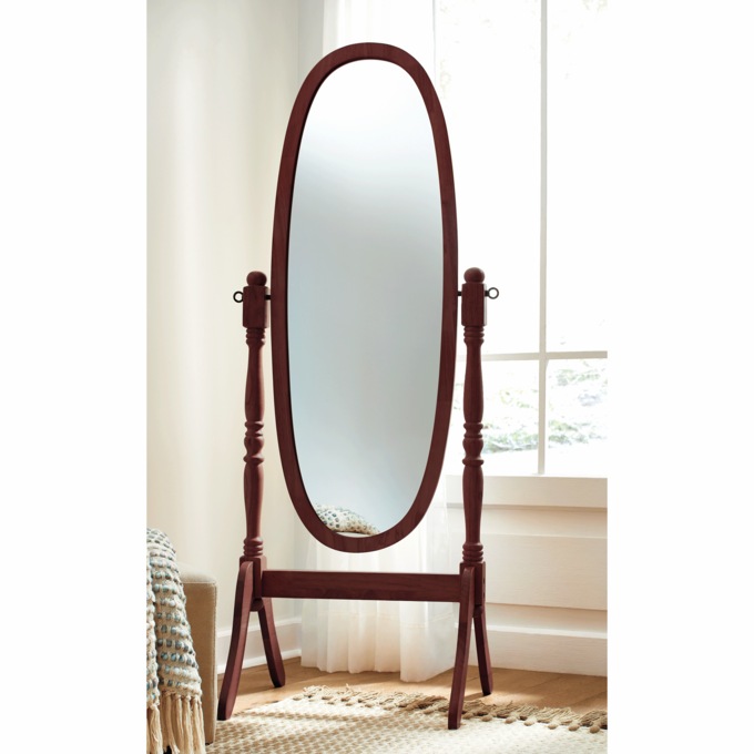 Cheval Mirror, Cherry, large