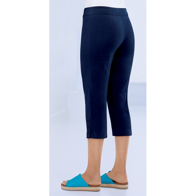 Button-Leg Capri, , large
