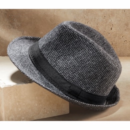 Tweed Fedora, , large