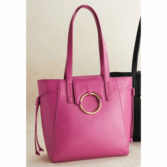 Chloe Tote, Fuchsia, large