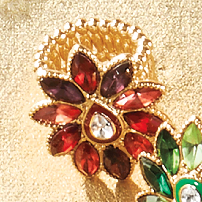 Crystal Enamel Stretch Ring, , large