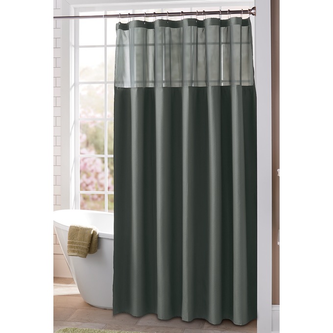 Kingfield Snap-Off Shower Curtain, , large