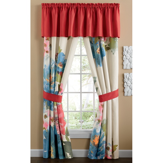 Painted Peonies Valance, , large
