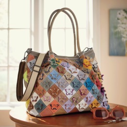 Butterfly Patchwork Bag, , large