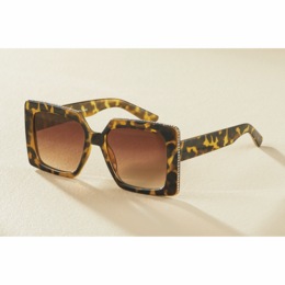 Mojito Rhinestone Tortoise Sunglasses, , large