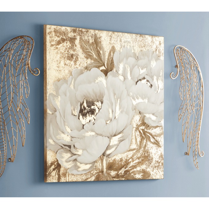 Glam Foil Floral Wall Art, , large