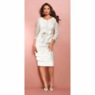 Satin Shutter and Lace Jacket Dress, , large