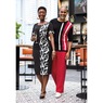 Teserra Blocked Sheath Dress and Stephen Sweater Pant Set, , large