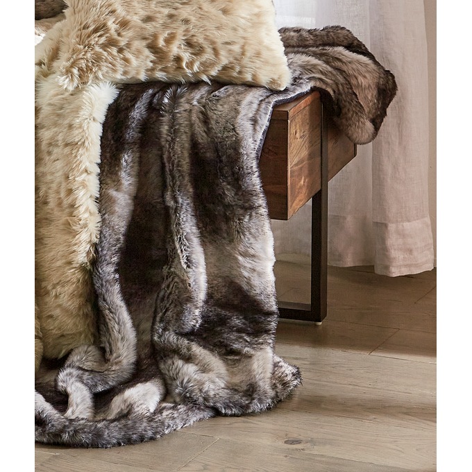 Faux-Fur Throw, , large