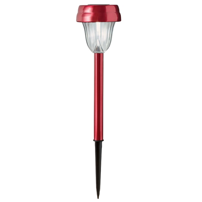 6-Piece Solar Stake Light Set, Red, large