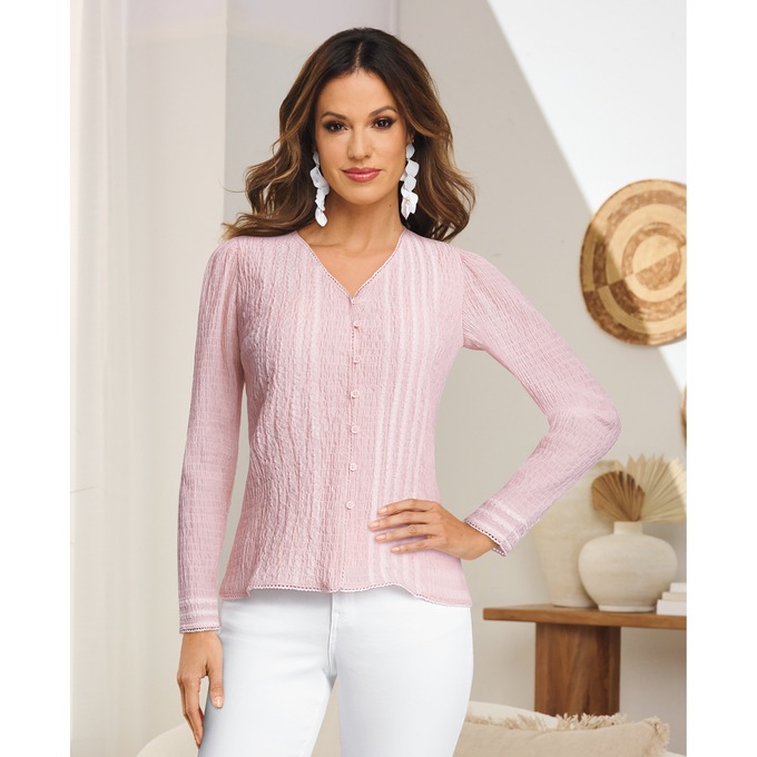 Zara Woven Blouse, , large