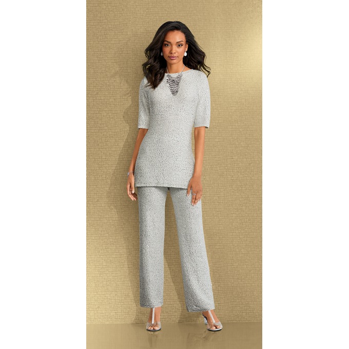 Sequin Embellished Top, , large