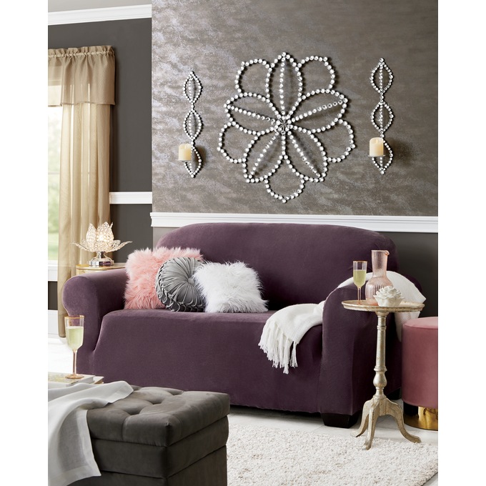 Faux-Crystal Tiered Sconce, , large