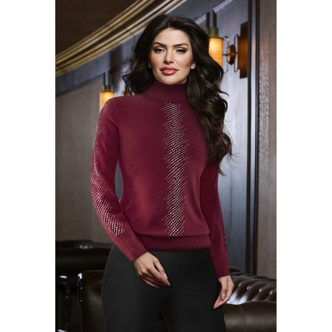 Courtney Sequin Turtleneck, , large