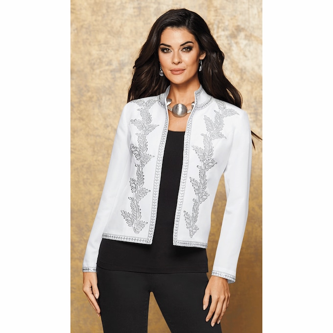 Elsa Embroidered Jacket, , large
