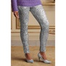 Lucinda Sequin Legging, Silver, large
