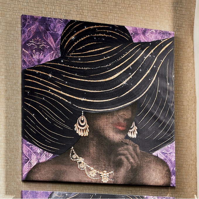 Dazzling Man and Woman Canvases, , large
