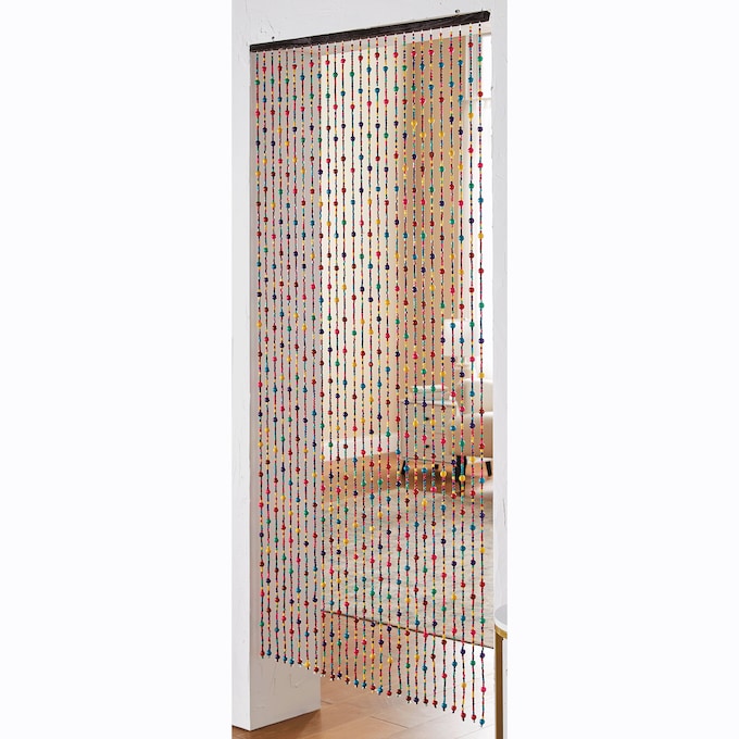 Colorful Beaded Room Screen, , large