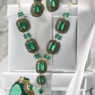 Green Crystal Necklace or Choker, , large