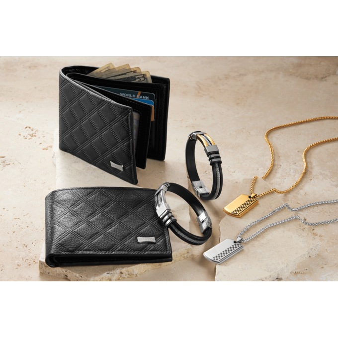 Men's Dog Tag Pendant, Bracelet & Wallet Set, , large
