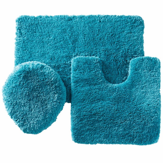 Color Connection 3-Piece Shag Bath Mat Set, , large