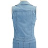 Denim Vest Skirt Set, , large