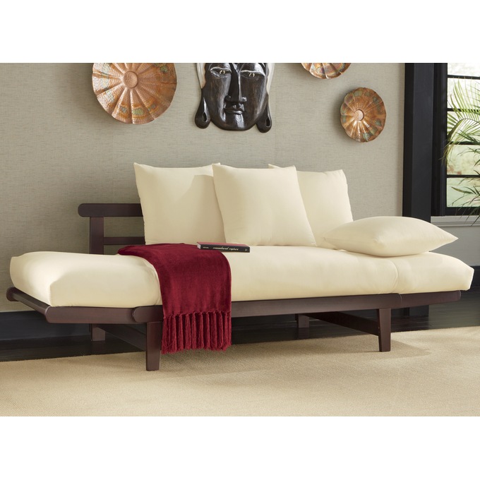Lounger Sofa Bed, Ivory, large
