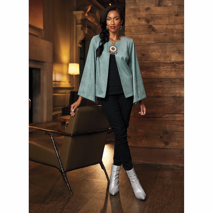 Miranda Faux-Suede Jacket, , large