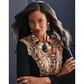 Faux-Stone Teardrop Necklace and Earring Set, , large