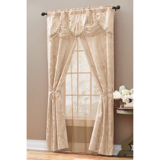 Alice Window Set, Taupe Solid, large