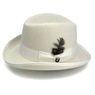 Stacy Adams Men's Harvey Homburg Hat with Feather Accent, , large