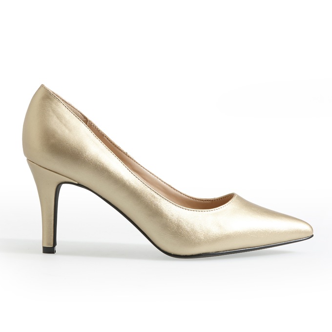 Classic Faux-Leather Pump, , large