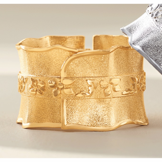 Ripples Hinge-Bangle, , large
