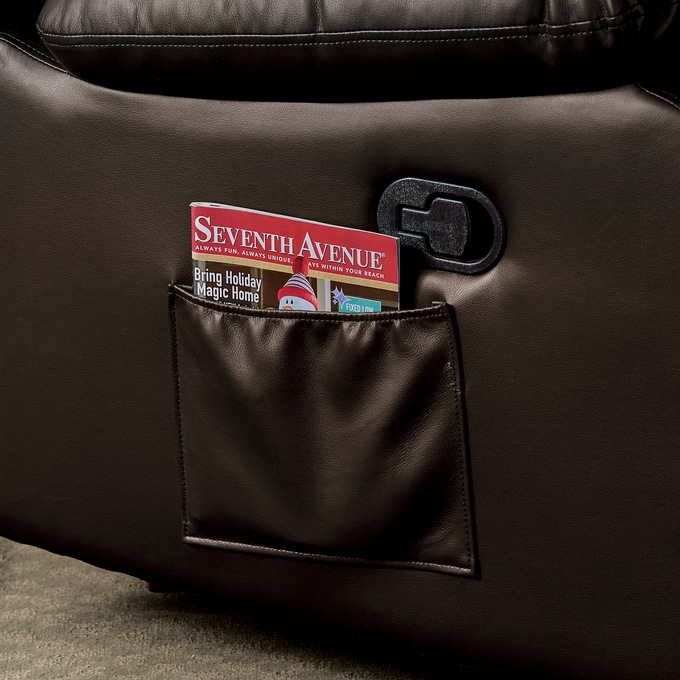 Overstuffed Recliner with Massage, , large