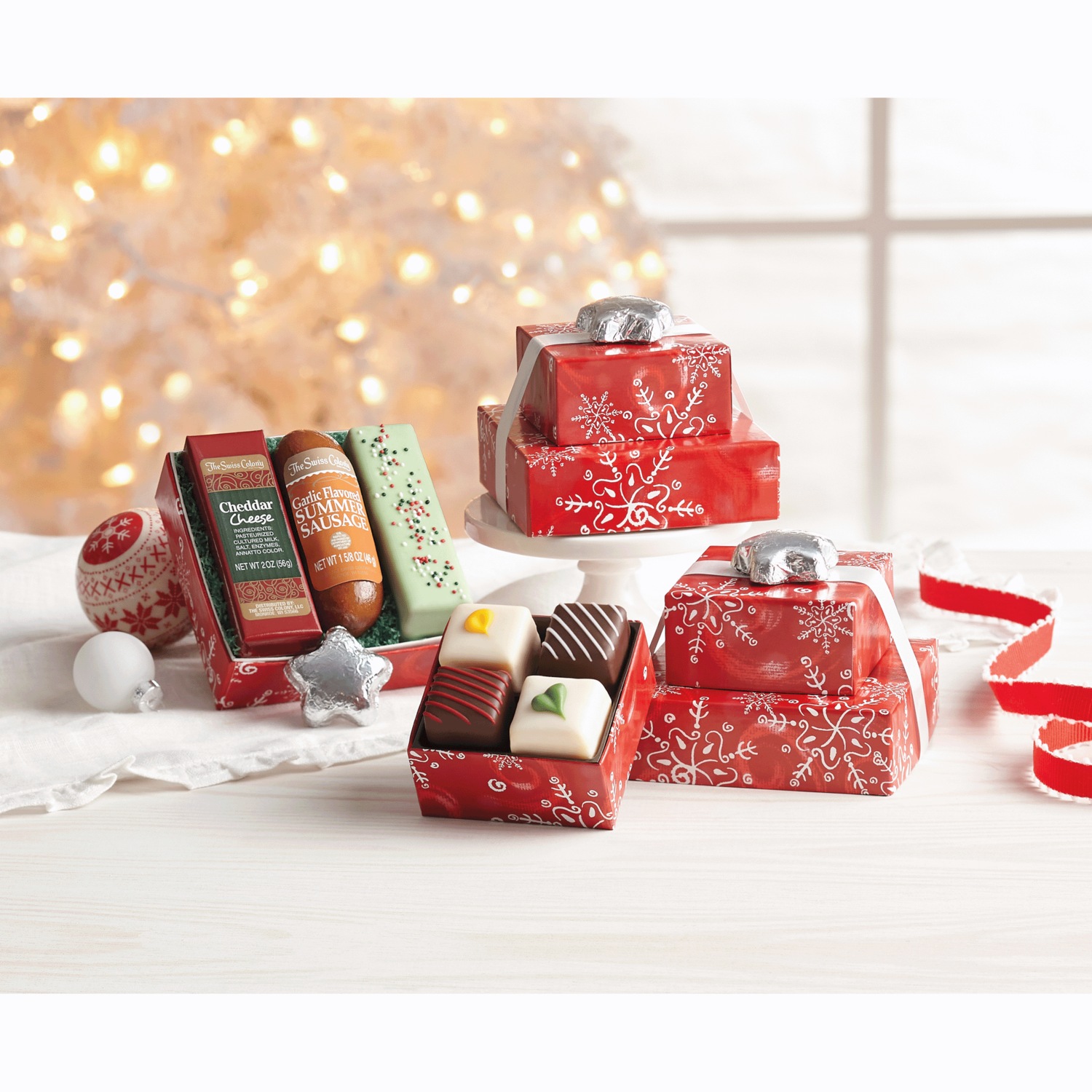 3 Mini Food Gift Towers Midnight Velvet