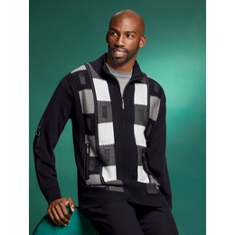 Stacy Adams Keenan Zip Sweater, , large
