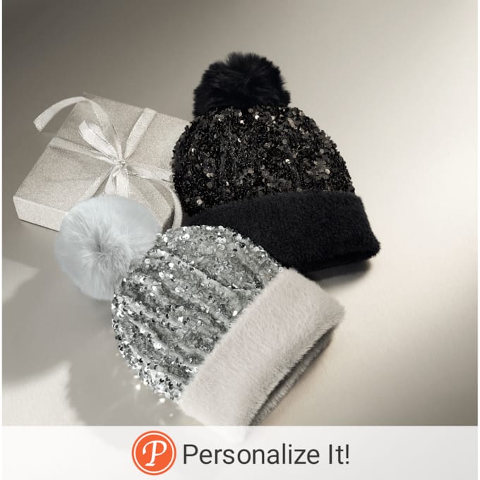 Sequin Beanie, , large