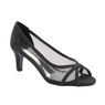 PICABOO Peep-Toe Mesh Pump with Glitter Accents for Women, , large